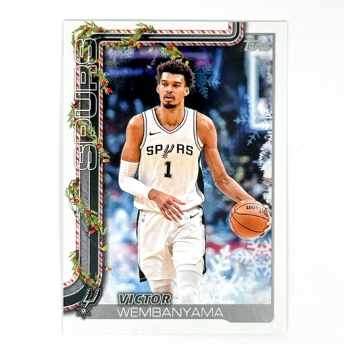 Victor Wembanyama 2025-26 Topps Flagship Holiday #H156 Spurs