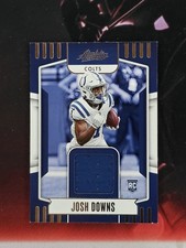 2023 Panini Absolute - Absolute Rookie Materials Josh Downs #ARM-25 (MEM, RC)