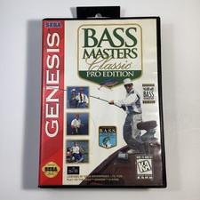 Bass Masters Classic Pro Edition (Sega Genesis, 1995) CIB Complete w Reg Card