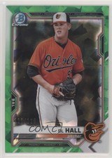 2021 Bowman Sapphire Edition Chrome Prospects Green Refractor /125 DL Hall 0d9j