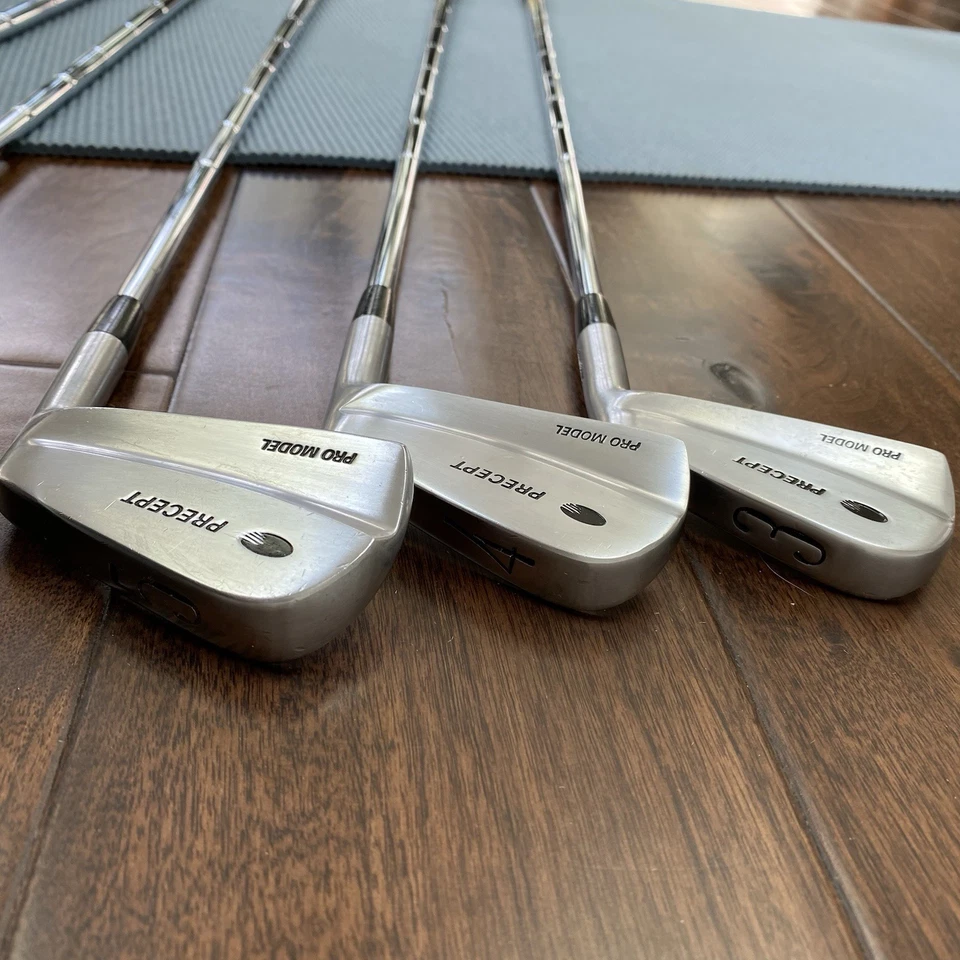 Rare Bridgestone Precept Pro Model Muscle Back Blades Iron Set 3-PW Stiff - Image 2 of 4