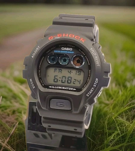VINTAGE CASIO G-SHOCK DW-6900 ALARM CHRONOGRAPH QUARTZ WR 200M WATCH NEW BATTERY