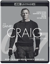 James Bond The Daniel Craig 5-Film Collection 4K UHD Blu-ray  NEW