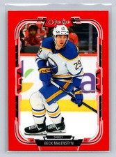 2025-26 O-Pee-Chee #156 Beck Malenstyn Red Border-Buffalo Sabres