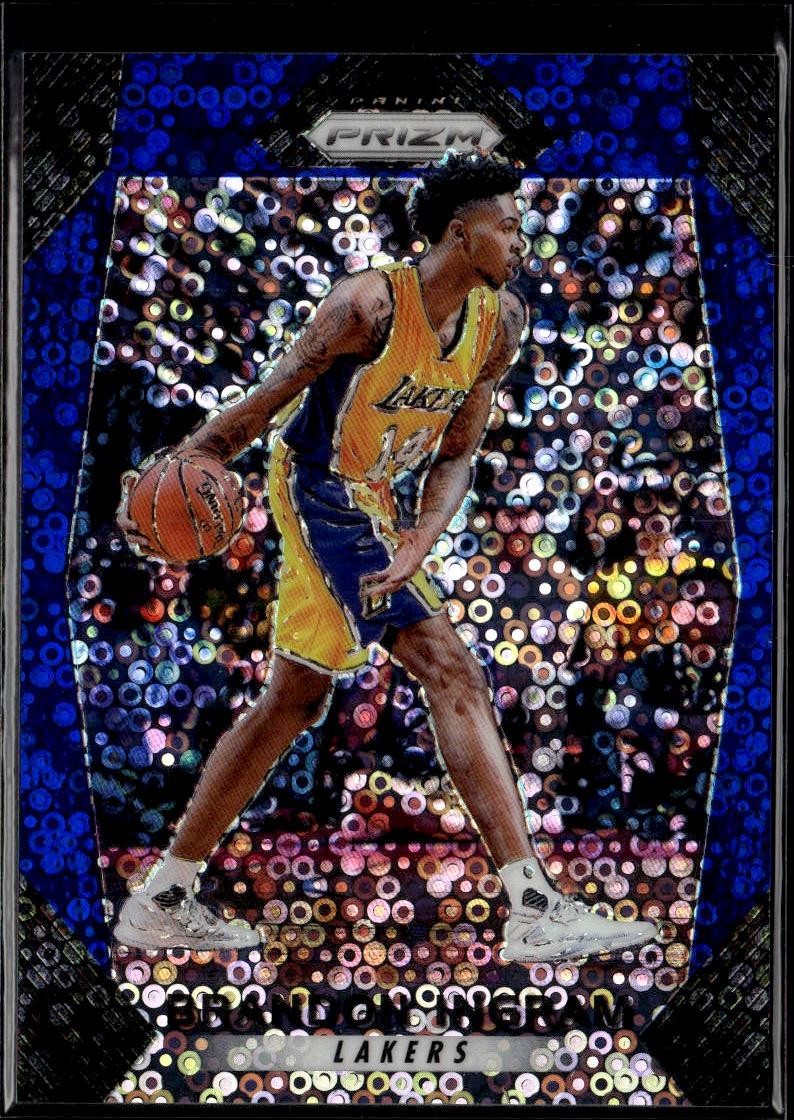 2017-18 Panini Prizm #284 Brandon Ingram Prizms Fast Break Blue #/175