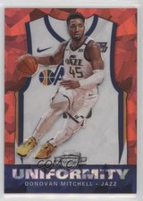 2019 Contenders Optic Uniformity Red Cracked Ice Prizm Donovan Mitchell #17 00i1