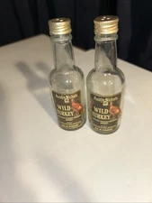 Austin Nichols Wild Turkey Liqueur MiniBottle handmade Salt &pepper ShakerB6#61