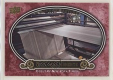 2009 Upper Deck A Piece of History Historical Moments Red Debut the NY Times 1q9