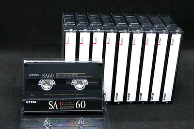 10x MC Kassette TDK SA-60 / Cassette Tapes / Jahr 1990 / Markentape / Typ II 2