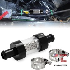 58 Universal Filter Inline Heater Core Coolant Filter And 0.625 In Black