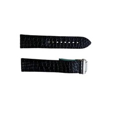 Authentic Tissot Black Alligator Watch Strap Band 20mm w Buckle