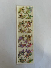 Vintage Hambly Halloween Prismatic Ghosts Stickers Holographic Full Sheet
