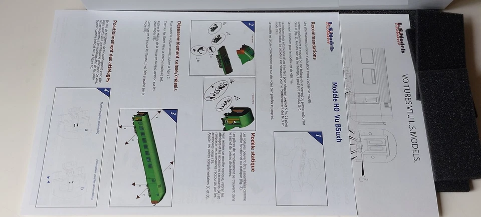 SNCF LS MODELS SET 3 VOITURES VU/VTU TER BOURGOGNE*CARMILLON* HO*DC  41233DC - Imagen 3 de 3