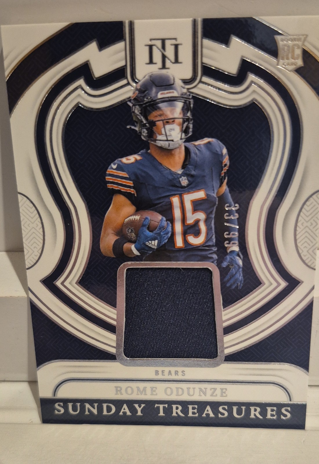 Rome Odunze Panini National Treasures Sunday Treasures Relics #ROE Base