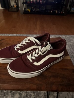 Vans Old Skool Low Top Sneaker Skate Shoes Women's Size 10 Maroon