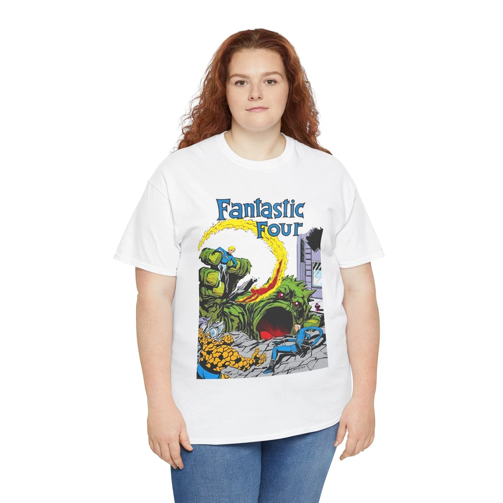 Fantastic Four T-Shirt - John Byrne Art - #1 Cover - Marvel Comics - Human Torch