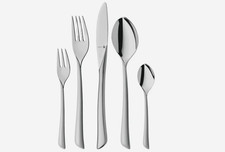 WMF Virginia Set di Posate 12 Persone, 66 Pezzi, Coltello a Libretto Cavo, Cromargan