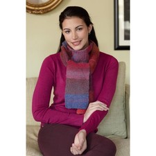 Unbranded Girl's Multicolored Striped Infinity Scarf Kids Youth