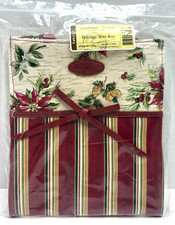 LONGABERGER Christmas Tote Holiday Bag Poinsettia Gift--23540--NEW