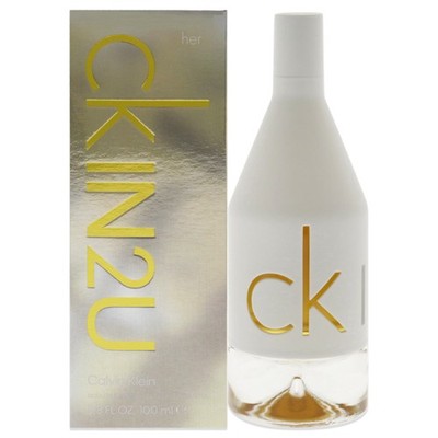 2 Pack CKIN2U by Calvin Klein for Women - 3.3 oz EDT Spray