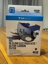 RZ Mask F3 Active Carbon Filter  - Size Medium, Pack of 3