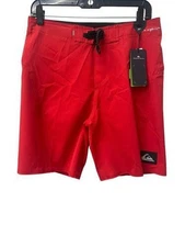Quiksilver Men Original Highline Kaimana 20" Board Shorts Swim Trunk Red Size 32
