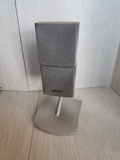 Bose Silver Double Dual Cube Speaker Acoustimass Lifestyle Mountable With Stand