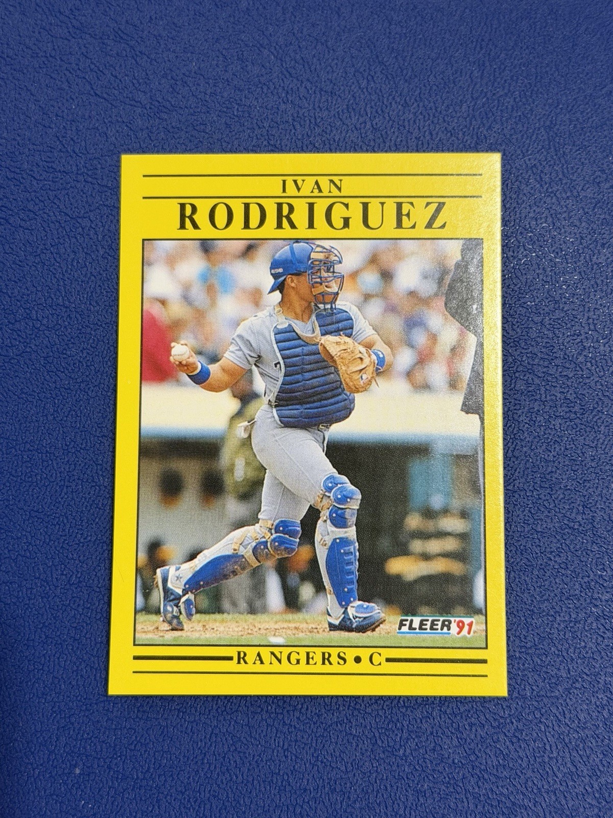 1991 Fleer Update Ivan Rodriguez Rookie Card #U-62