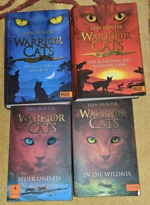    4 Warrior Cats Bücher von Erin Hunter - Katzenfantasy