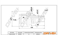 Dr!Ve+ Gelenksatz Antriebswelle DP2110.10.1961 FüR VW Sharan 7M8 7M9 7M6 20V TDI