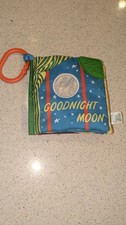 Vintage Kids Preferred Goodnight Moon 5 In Square Soft Book with on The Go Clip