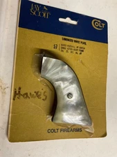 Laminated WHITE PEARL by Hawes for SINGLE ACTION HEAVY BARREL. 22, 357, 44, 45