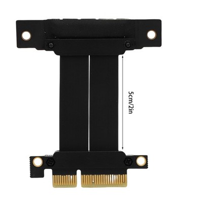 Graphics Card Extension Cable Gen 4 GPU PCIE 4.0 X4 Riser Cable 8GB/s 90 Degree 