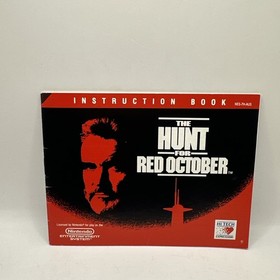 The Hunt for Red October &bull; Nintendo NES Game + Manual & Dust Cover (1991) PAL