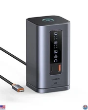 Baseus Spacemate 11-in-1 Docking Station - 4K HDMI, 10Gbps USB, Gigabit Ethernet