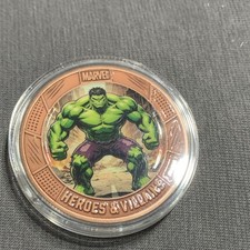 Marvel Heroes & Villains Hulk Motiv-Runde 1 oz .999 Feinkupfer Medallie