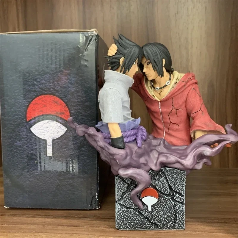 Action Figure Itachi e Sasuke Uchiha Statua Naruto Anime Manga da Collezione 🔥 - Immagine 2 di 4