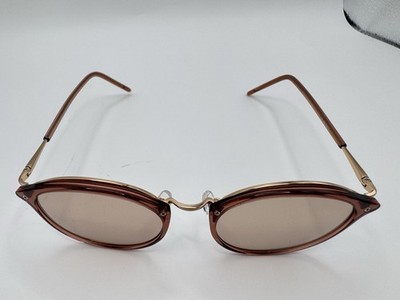 Kaneko Optical Lazy Red Round Glasses Pink Lens Gold Bridge Japan Kaneko Optical Lazy Red Round Glasses Pink Lens Gold Bridge  main image 4