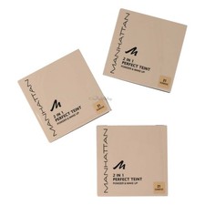 3 x Manhattan Polvere Carnagione Perfetta 2in1 Sole Beige 21 9g