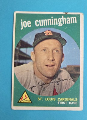 1959 Topps #285 Joe Cunningham St. Louis Cardinals BASEBALL Card 4E
