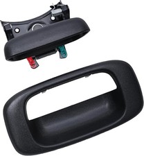 Premium Tailgate Handle Latch and Bezel Trim with Rod Clips, Fits for 1999-2007