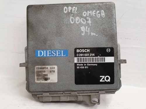 OPEL OMEGA B 25, 26, 27 Motorsteuergerät ECU 0281001214 2.50 Diesel 29128722