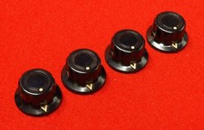 Qty 4 General Radio Knsp-6 Audio Knobs W Shaft Adapters 38 Qty 4 General Radio Knsp-6 Audio Knobs W Shaft Adapters 38