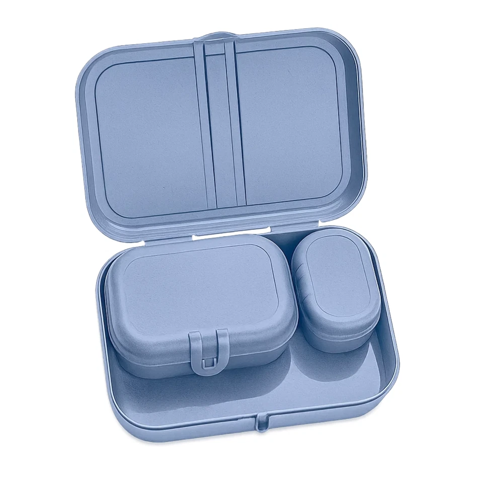 (Caja abierta) Caja de almuerzo Koziol Bento para camping, exterior, oficina, hecha en Alemania Foto 2 de 4