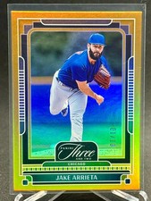 2025 Panini Three and Two #70 - Jake Arrieta - Holo Gold #1/10 - First on Print!