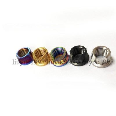 Titanium Flange Nuts M5 M6 M8 M10 M12 External 12-Point Nut for Bike Motorcycle