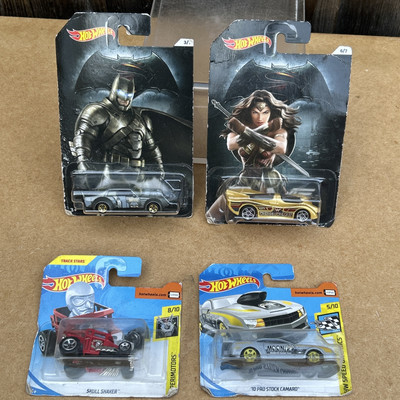 Bundle Set 4 Various Hot Wheels Cars New.