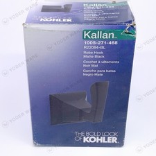 Kohler Kallan Robe Hook Matte Black R22084-BL Bathroom Accessory NEW