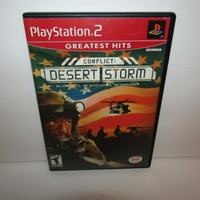 Conflict Desert Storm PS2 Greatest Hits Sony Playstation 2 Game w/ Manual Tested