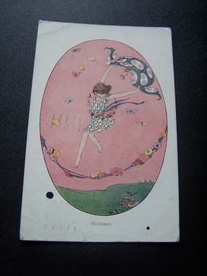 Wellebeek le Mair Vintage Postkarte Sicilienne Schumanns Kinder 1916